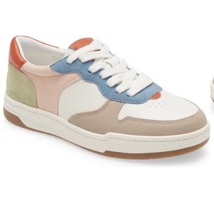 Madewell court color block low blue multi sneaker